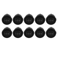 10 Pcs x ON/OFF/ON 3 Position SPDT Round Boat Rocker Switch 6A/250V 10A/125V AC