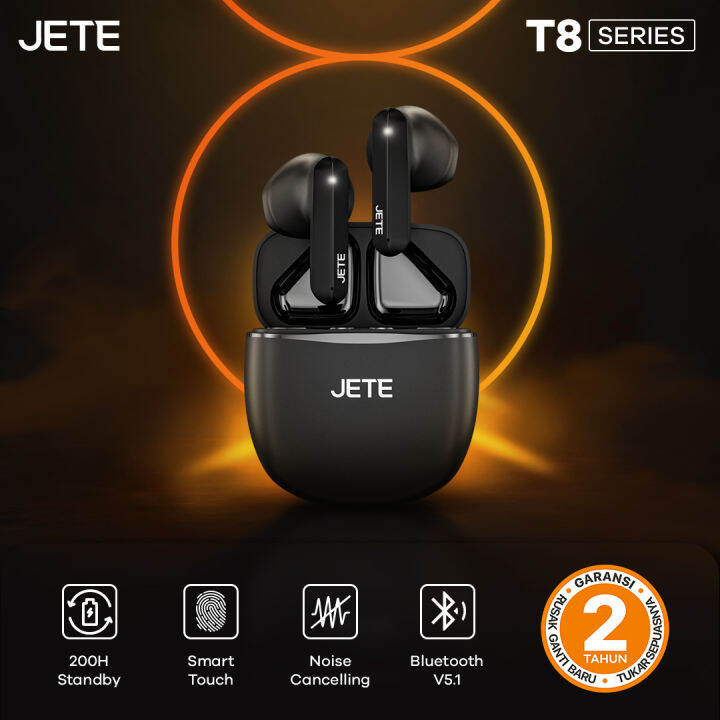 Jete T8 Tws Earbuds Headset Bluetooth Jete T8 Garansi 2 Tahun Lazada Indonesia