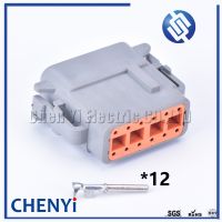 ;[-./ 1 Sets Deutsch DTM 12 Pin Connector DTM06-12S/DTM04-12P Male Or Female Auto Waterproof Connector Automotive Sealed Plug