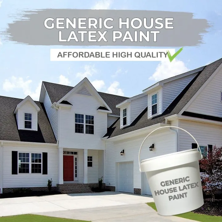 Semi Gloss Latex House Paint White 16L pail [Limit your order 1 Pail