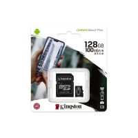 Kingston 128GB NEW Canvas Select Plus MicroSDHC Class 10 100 MB/s Read Memory Card + SD Adapter