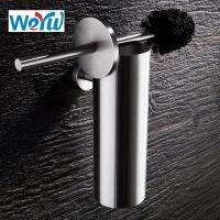 ❒ WEYUU Toilet Brush Holders Set Stainless Steel Wall Mounted Wire drawing Bathroom Accessories Toilet Bowl Brush