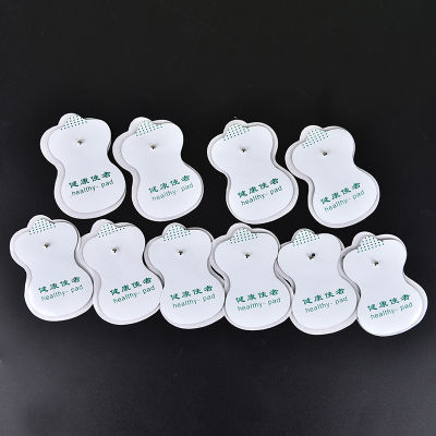 xunxingqie 10pcs White Electrode Patch Pads สำหรับเครื่องบำบัดดิจิตอลเครื่องมือนวด