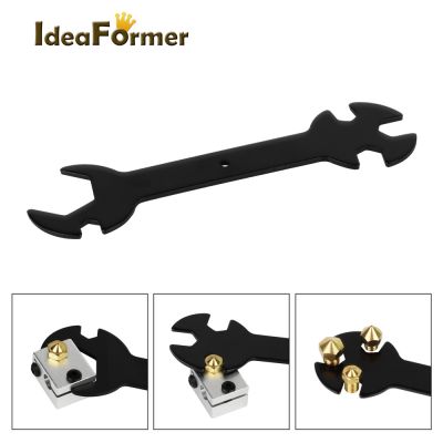 【CC】✟  1/2Pcs Multifunctional Wrench Adjustable MK8/10 Heating Block Nozzle Printer Accessories 5 1