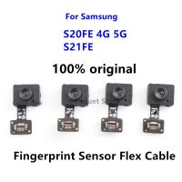 เซ็นเซอร์สัมผัสลายนิ้วมือปุ่มหน้าแรกแบบดั้งเดิม Flex สำหรับ Samsung Galaxy S20 S21 FE 4G 5G S20fe ชิ้นส่วนอะไหล่ S21fe