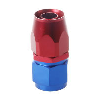 AN10 Straight Swivel Oil Fuel Hose End Fitting Adapter Aluminum Red&amp;Blue