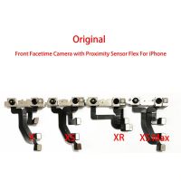 ต้นฉบับสําหรับ iPhone X XR XS Max กล้องหน้าพร้อม Proximity Light Sensor Flex Cable