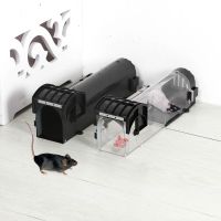 1Pc Smart Self-locking Mousetrap Safe Firm Transparent Household Mouse Catcher Plastic Reusable Humane Indoor Outdoor Rat Trap