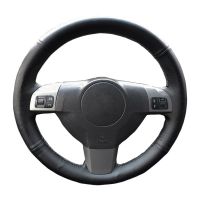 【YF】 Black Leather Braid Car Steering Wheel Cover For Opel Astra (H) 2004-2009 Zaflra (B) Signum 2005 Vectra (C) Vauxhall Holden