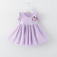 Baby Girl White Dress Kids Korean Fashion Cotton Dresses Girls Cute Beauty Costume