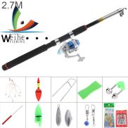 Weihe 2.7m Fishing Rods And Reel Full Kits Spinning Fishing Reel Gear Pole
