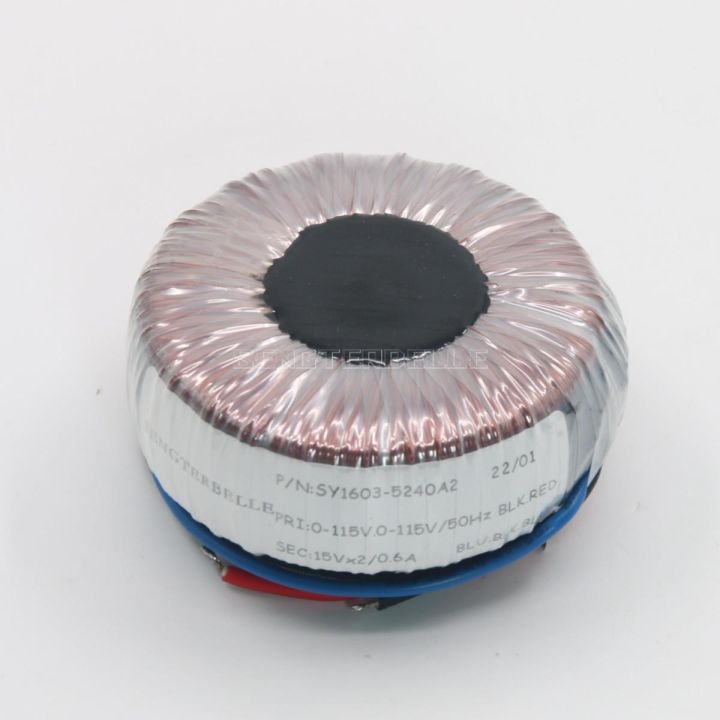 หม้อแปลง-toroidal-ที่เต็มไปด้วยกาวทองแดงบริสุทธิ์18w-15v-0-15v-แหล่งจ่ายไฟเครื่องเสียงสำหรับเครื่องขยายเสียงหูฟังเครื่องขยายเสียงในบ้าน