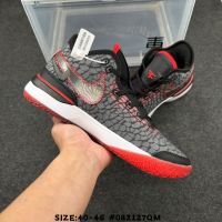 HOT Original ΝΙΚΕ LeBr0n NXXT Gen Fashion MenS Practical Basketball Shoes All Match Breathable And Cushioned Sports Shoes Black Red