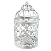 Hollow Holder Candlestick Tealight Hanging Lantern Bird Cage Vintage Wrought Candle Vintage Suspension Lantern Decor