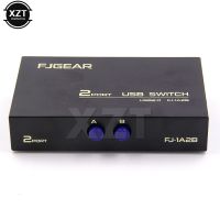 1PCS Wireless 2 Ports USB 2.0 Sharing Switch Switcher USB HUB Adapter Box For PC Scanner Printer high quality USB Hubs