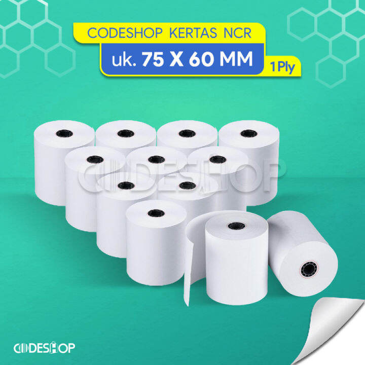 Codeshop Kertas Struk Ncr X Mm Ply Printer Dot Matrix Roll Lazada Indonesia