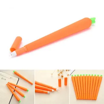 Lovely Carrot Stationery Set (pen,Carrot Ruler,Eraser,Carrot Pencil  Case,Notebook) - Buy Carrot Pen,Carrot Eraser,Carrot Pencil Case Product on