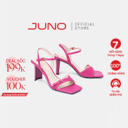 Giày Sandal Nữ 7cm Thời Trang JUNO Dây Mảnh Gót Cong SD07091