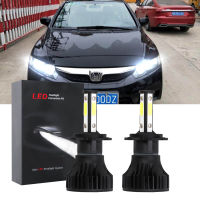 สำหรับ Honda Civic (FD) หลอดไฟหน้า LED 2005-2011คู่ Combo ชุดไฟแรงสูง6000K สีขาวเปลี่ยนฮาโลเจน