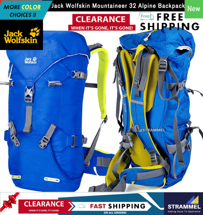 100% Authentic] Jack Wolfskin Mountaineer 32 Alpine Backpack Bag