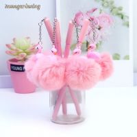 Unicorn/Flamingo Pendant Gel Pen Ink Pen Warm Pom Pom Ball Stationery Gift