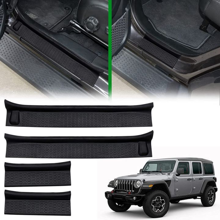 Door Sill Guards Door Sill Entry Guard for 20182022 Jeep Wrangler JL