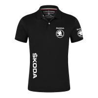 2023 NEW Style New pattern Men Skoda Car Logo Polo Shirts Classic Solid Print Customize Comfortable Sport Customized Polo