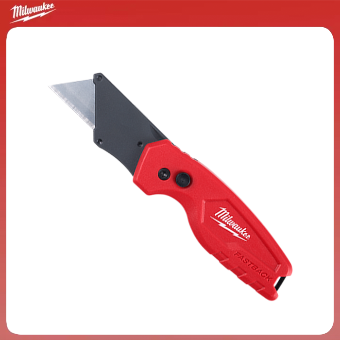 HEAVY DUTY Milwaukee Fastback Compact Folding Utility Knife, Press and
