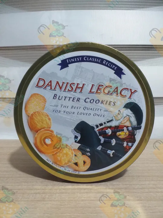 Finest classic recipe DANISH LEGACY butter cookies 16 oz (454g) U.S.A