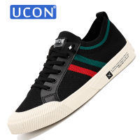 UCON รองเท้าผ้าใบระบายอากาศได้ดีน้ำหนักเบาผ้าระบายรองเท้าผ้าใบลำลองทันสมัยเหมาะสำหรับผู้ชาย39-44