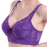 Hot Full cup thin underwear small bra plus size wireless adjustable lace Womens bra breast cover B C D cup Large size Lace Bras