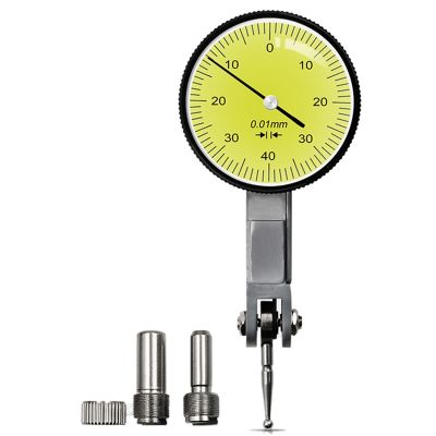 Accurate Dial Gauge Test Indicator Precision Metric with Dovetail Rails Mount 0-4 0.01Mm Measuring Instrument Tool