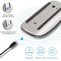 1600 DPI  Bluetooth Wireless Arc Touch Magic Mouse Ergonomic Ultra Thin Rechargeable Mouse Optical For Apple Macbook Mice