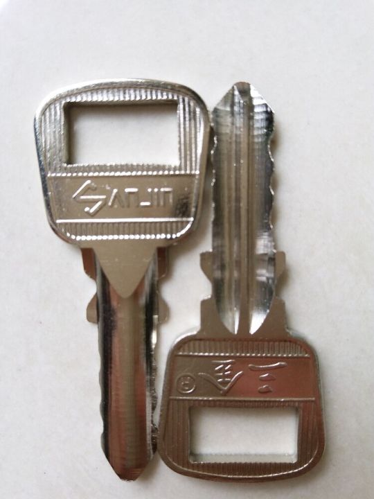 hot-on-sale-guofengge-กุญแจช่องว่างกุญแจว่าง5ชิ้น-ล็อตสำหรับบ้านพลเรือนกุญแจกล่องเก็บเงินปลอดภัยครึ่งวงกลมกุญแจโรงรถขนาด29ซม-x-1-85มม