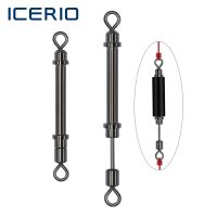 [HUYE Outdoor Store] ICERIO 20Pcs ปลาคาร์พตกปลาตะกั่ว Sheath Tube Rolling Swivel H รูปร่างตะกั่วชิ้นที่นั่งตกปลาผู้นำสาย Connector อุปกรณ์เสริม