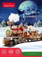 100 NEW Le cubic 3 d puzzle little train Christmas DIY assembly model toy male girl gifts