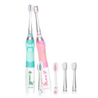 ❏✢﹍ SEAGO Children Electric Sonic Toothbrush Battery Powered Soft Bristles for 3-12 Aged Kids Waterproof Smart Timer Tooth Brush