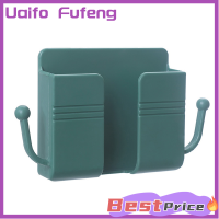 Uaifo กล่องที่ยึดผนังแบบไม่เจาะไม่มีอุปกรณ์ห้องอาบน้ำห้องครัวสำหรับจัดของในห้องนอนชาร์จที่วางติดผนังสายสเตอริโอ