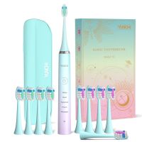 HOKDS YUNCHI Sonic Electric Toothbrush Rechargeable Tooth Brush Smart Timer IPX7 Waterproof Washable Electronic Whitening Teeth Brush