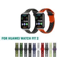 【ซู】สายสายนาฬิกาข้อมือซิลิโคนสำหรับนาฬิกา Huawei Fit2ขนาดพอดี2