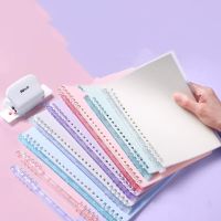 A7 A6 A5 Scissor Clip Notebook Loose Leaf Ring Transparent Binding Rings Budget Binder Plastic Book Rings Ring Binder