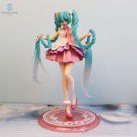 STATIONERY 20ซม. Kawaii รูปแบบการเก็บ อะนิเมะ Hatsune Miku เครื่องประดับตั้งโต๊ะ สาวสวย ดอกซากุระ ของเล่นโมเดล ตุ๊กตา แอ็คชั่น Miku Hatsune เพชรประดับ