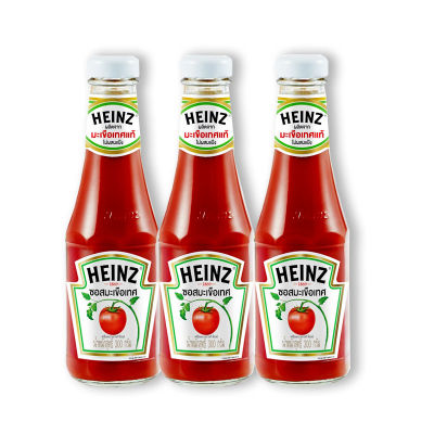 สินค้ามาใหม่! ไฮนซ์ ซอสมะเขือเทศ 300 กรัม x 3 ขวด Heinz Tomato Sauce 300 g x 3 bottles ล็อตใหม่มาล่าสุด สินค้าสด มีเก็บเงินปลายทาง