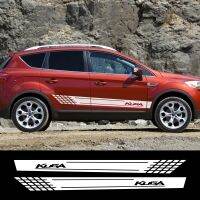 【LZ】┋✑  Para Ford Kuga 12 MK1 MK2 2PCS Adesivos de Carro Long Stripe Vinyl Film Decalques Styling Automóveis Tuning Auto Acessórios