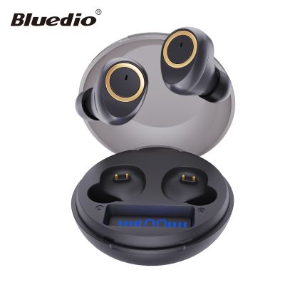 Bluedio D3 wireless earphone portable tws earbuds touch control bluetooth 5.1 in ear headset with charging case battery display