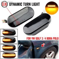 Smoked Dynamic Flowing LED Side Marker Turn Signal Light For VW Transporter T5 Polo Golf3 4 Passat B5 Sharan Lupo Bora Multivan