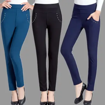 Winter Warm Leggings Outdoors Women Thicken Fleece Elasticity Embroidered  Trousers Plus Size High-waist Printed Pencil Pants XS-5XL