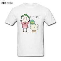 Kids T-Shirt cartoon Sarah &amp; Duck graphic Tops Boys Girls Distro Age 1 2 3 4 5 6 7 8 9 10 11 12 Years