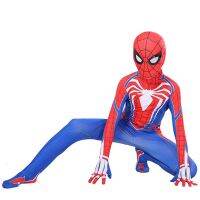 1 2022 New Spider Man Cosplay Costume Bodysuit Zentai Halloween Iron Spiderman Peter Parker Superhero Jumpsuit Set For Kids A