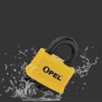 【YF】 Security Iron Padlock Outdoor Shackle Lock Strong Steel with Pvc Protective Cover Waterproof   Dustproof